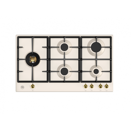 BERTAZZONI P90 5L HER AG Αυτόνομη Εστία Αερίου 89cm Μπεζ